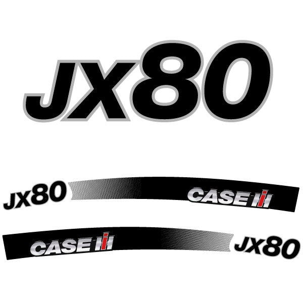 Case JX 80 Aftermarket Replacement Tractor Decal (Sticker) Set replacement decal set