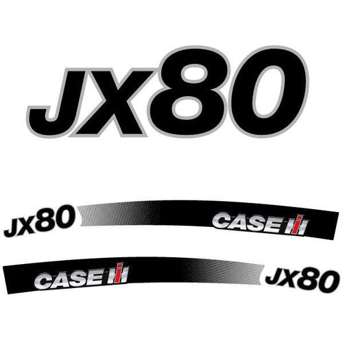 Case JX 80 Aftermarket Replacement Tractor Decal (Sticker) Set replacement decal set
