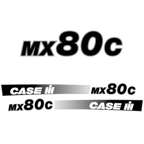 Case MX 80C Aftermarket Replacement Tractor Decal (Sticker) Set replacement decal set
