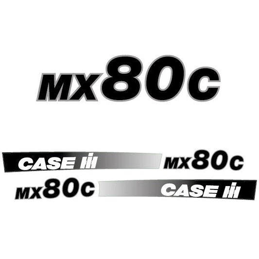 Case MX 80C Aftermarket Replacement Tractor Decal (Sticker) Set replacement decal set
