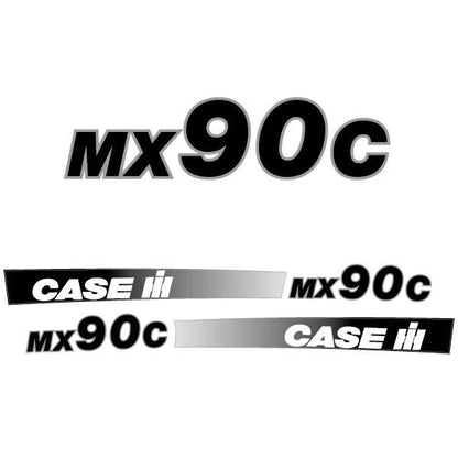 Case MX 90C Aftermarket Replacement Tractor Decal (Sticker) Set replacement decal set