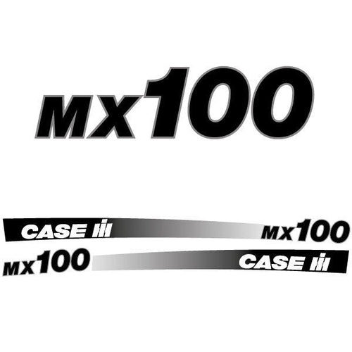 Case MX 100 Aftermarket Replacement Tractor Decal (Sticker) Set replacement decal set
