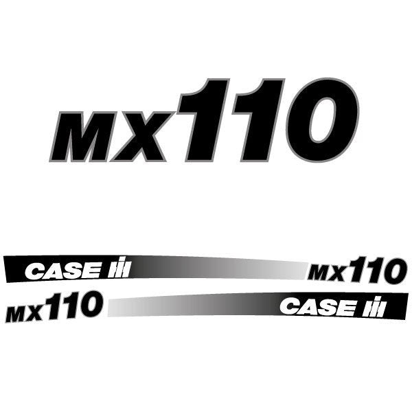 Case MX 110 Aftermarket Replacement Tractor Decal (Sticker) Set replacement decal set