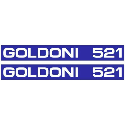 Goldoni 521 Aftermarket Replacement Tractor Decal (Sticker) Set