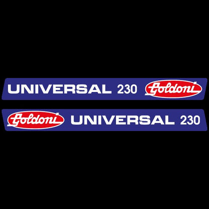 Goldoni Universal 230 Aftermarket Replacement Tractor Decal (Sticker) Set