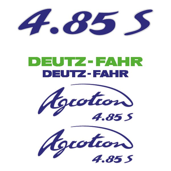 Deutz Fahr Agrotron (4.85 / 4.85S / 4.85TT) Aftermarket Replacement Tractor Decal (Sticker) Set