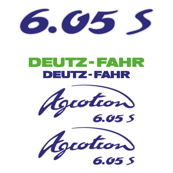Deutz Fahr Agrotron (6.05 / 6.05S / 6.05TT) Aftermarket Replacement Tractor Decal (Sticker) Set