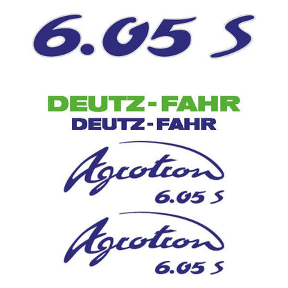 Deutz Fahr Agrotron (6.05 / 6.05S / 6.05TT) Aftermarket Replacement Tractor Decal (Sticker) Set