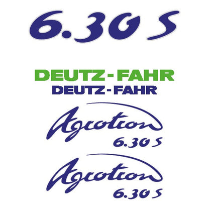 Deutz Fahr Agrotron (6.30S / 6.30TT) Aftermarket Replacement Tractor Decal (Sticker) Set - Type: 6.30S,6.30TT