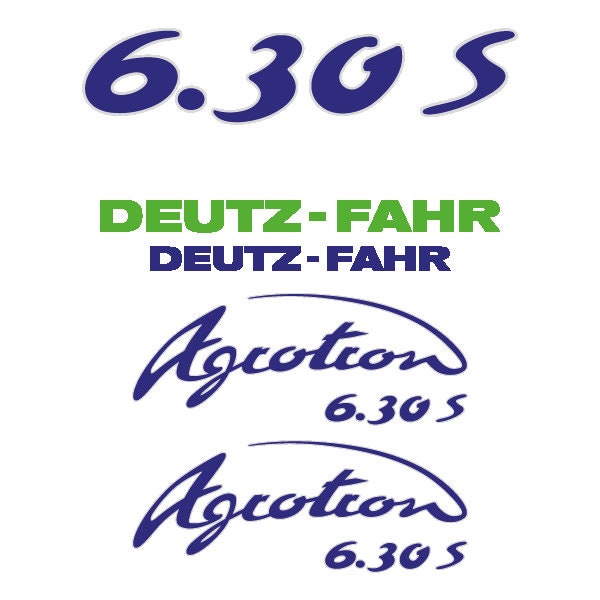 Deutz Fahr Agrotron (6.30S / 6.30TT) Aftermarket Replacement Tractor Decal (Sticker) Set replacement decal set