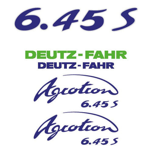 Deutz Fahr Agrotron (6.45S / 6.45TT) Aftermarket Replacement Tractor Decal (Sticker) Set - Type: 6.45S,6.45TT