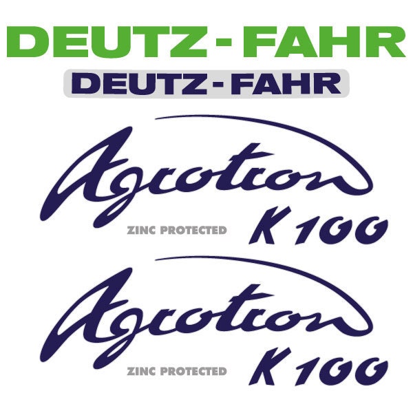 Deutz Fahr Agrotron (K90 / K100 / K110 / K120/ K430) Aftermarket Replacement Tractor Decal (Sticker) Set