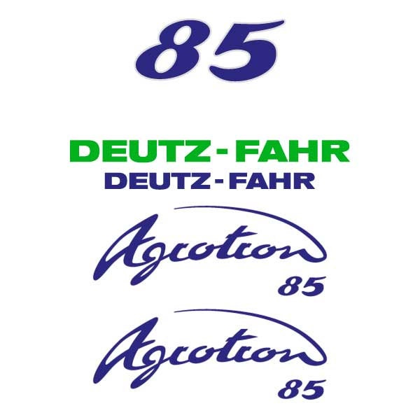 Deutz Fahr AgroTron 85 Aftermarket Replacement Tractor Decal (Sticker) Set