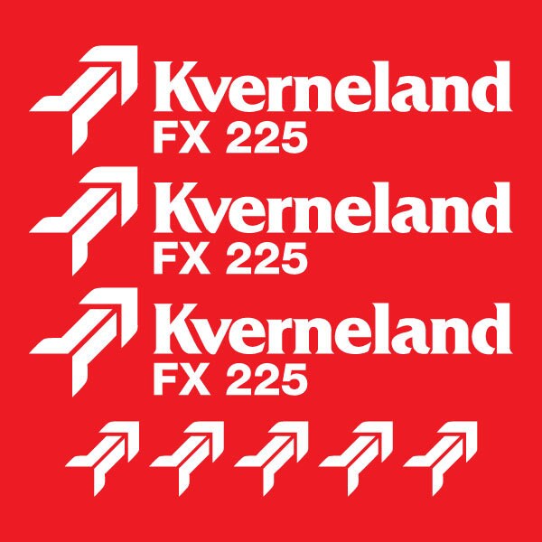 Kverneland FX225 Aftermarket Replacement Tractor Decal (Sticker) Set