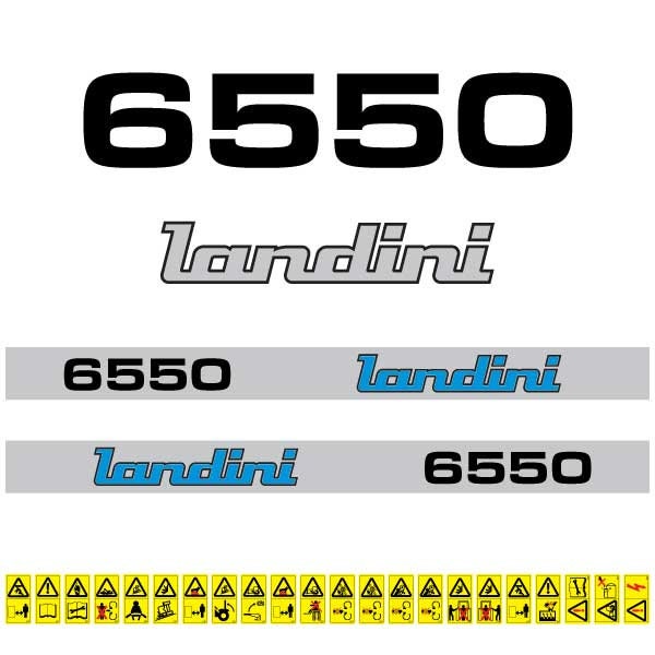 Landini 6550 (1986) Aftermarket Replacement Tractor Decal (Sticker) Set