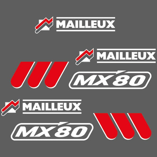 Mailleux MX 80 Loader Aftermarket decal aufkleber sticker set