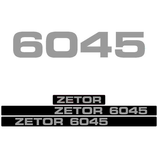 Zetor 6045 Aftermarket Tractor Decal / Aufkleber / Adesivo / Sticker Set replacement decal set