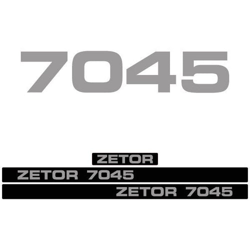 Zetor 7045 Aftermarket Tractor Decal / Aufkleber / Adesivo / Sticker Set replacement decal set
