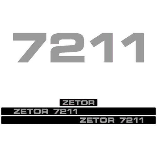 Zetor 7211 Aftermarket Tractor Decal / Aufkleber / Adesivo / Sticker Set