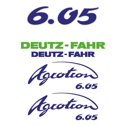 Deutz Fahr Agrotron (6.05 / 6.05S / 6.05TT) Aftermarket Replacement Tractor Decal (Sticker) Set - Type: 6.05,6.05S,6.05TT
