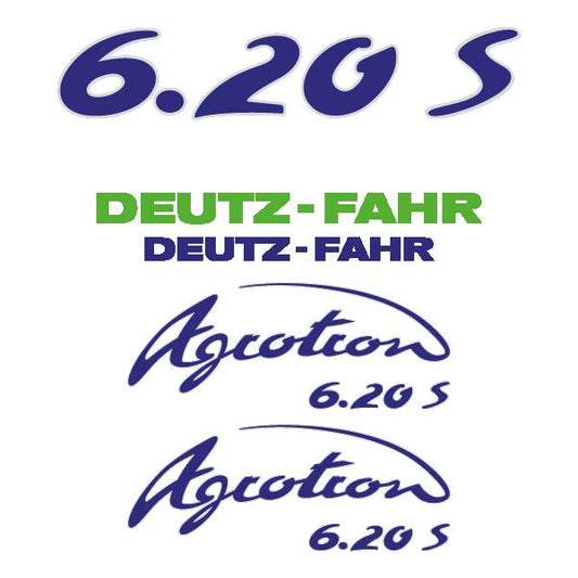 Deutz Fahr Agrotron (6.20S / 6.20TT) Aftermarket Replacement Tractor Decal (Sticker) Set replacement decal set