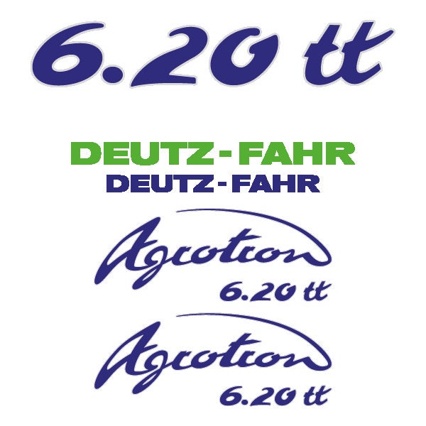 Deutz Fahr Agrotron (6.20S / 6.20TT) Aftermarket Replacement Tractor Decal (Sticker) Set