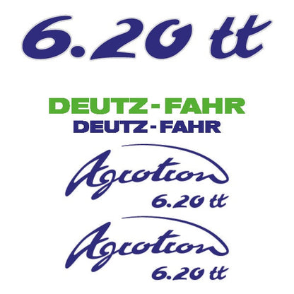 Deutz Fahr Agrotron (6.20S / 6.20TT) Aftermarket Replacement Tractor Decal (Sticker) Set