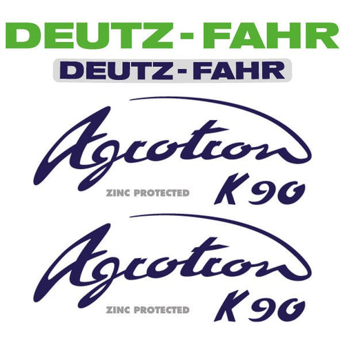 Deutz Fahr Agrotron (K90 / K100 / K110 / K120/ K430) Aftermarket Replacement Tractor Decal (Sticker) Set - Type: K90,K100,K110,K120,K430