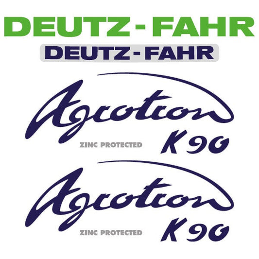 Deutz Fahr Agrotron (K90 / K100 / K110 / K120/ K430) Aftermarket Replacement Tractor Decal (Sticker) Set - Type: K90,K100,K110,K120,K430