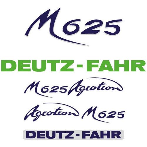 Deutz Fahr AgroTron M625 Aftermarket Replacement Tractor Decal (Sticker) Set