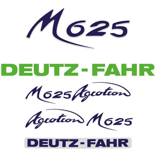Deutz Fahr AgroTron M625 Aftermarket Replacement Tractor Decal (Sticker) Set