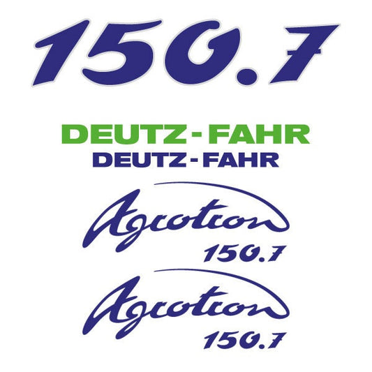 Deutz Fahr AgroTron 150.7 Aftermarket Replacement Tractor Decal (Sticker) Set replacement decal set
