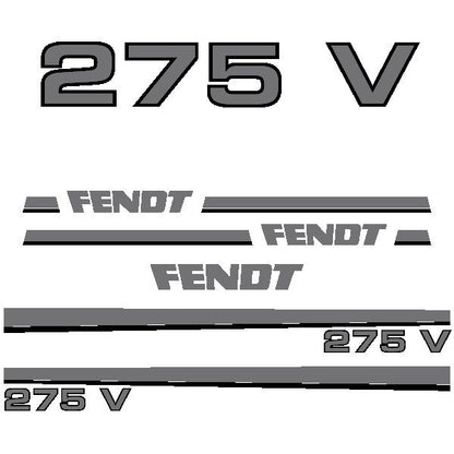 Fendt 275 V Aftermarket Replacement Tractor Decal Sticker Set