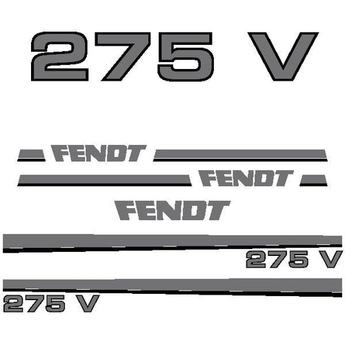Fendt 275 V Aftermarket Replacement Tractor Decal Sticker Set