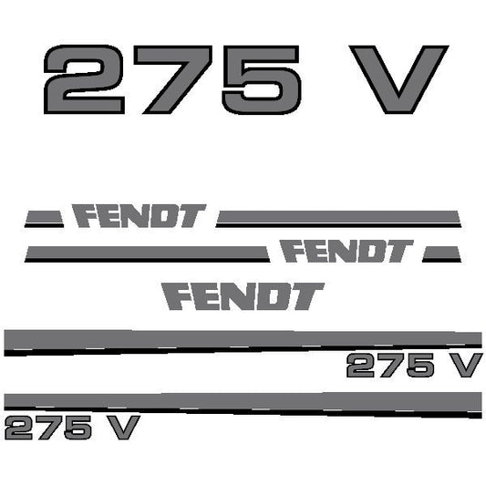 Fendt 275 V Aftermarket Replacement Tractor Decal Sticker Set