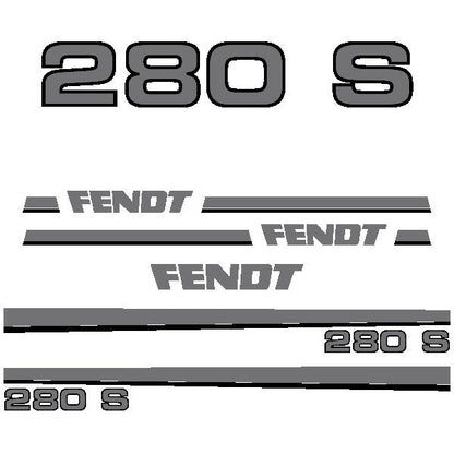 Fendt 280 S Aftermarket Replacement Tractor Decal Sticker Set