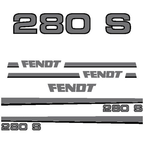 Fendt 280 S Aftermarket Replacement Tractor Decal Sticker Set
