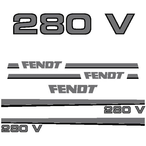 Fendt 280 V Aftermarket Replacement Tractor Decal Sticker Set