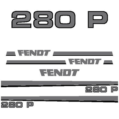 Fendt 280 P Aftermarket Replacement Tractor Decal Sticker Set
