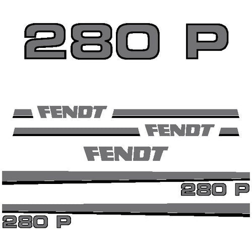 Fendt 280 P Aftermarket Replacement Tractor Decal Sticker Set