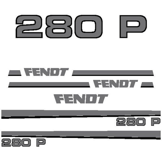 Fendt 280 P Aftermarket Replacement Tractor Decal Sticker Set