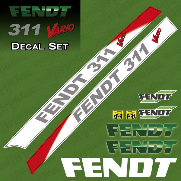 Fendt 311 Vario Aftermarket Replacement Tractor Decal / Aufkleber / Adesivo Sticker Set