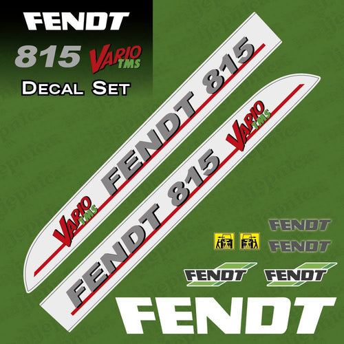 Fendt 815 Vario TMS (2004) Aftermarket Replacement Tractor Decal Sticker Set