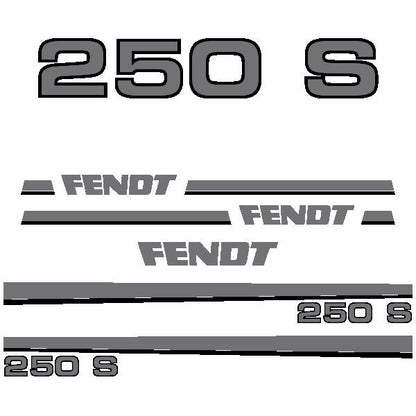 Fendt 250 S Aftermarket Replacement Tractor Decal Sticker Set