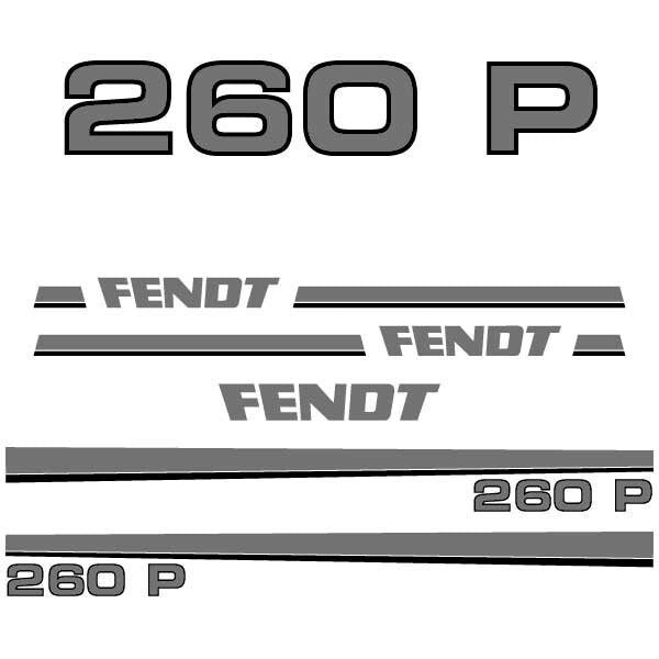 Fendt 260 P Aftermarket Replacement Tractor Decal Sticker Set