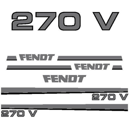 Fendt 270 V Aftermarket Replacement Tractor Decal Sticker Set