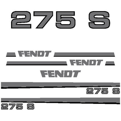 Fendt 275 S Aftermarket Replacement Tractor Decal Sticker Set