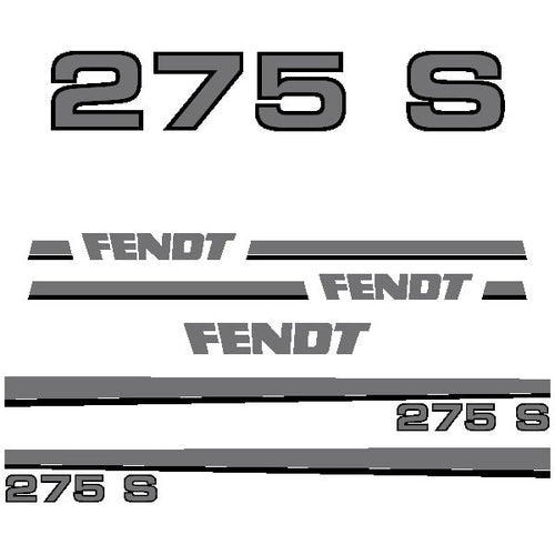 Fendt 275 S Aftermarket Replacement Tractor Decal Sticker Set