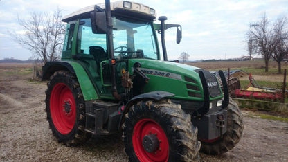 Fendt Farmer 308 C Turbomatik 2003 Silver Aftermarket Replacement Tractor Decal Sticker Set