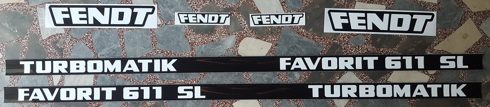 Fendt Favorit 611 SL Turbomatik Aftermarket Replacement Tractor Decal Sticker Set